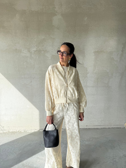 Meadow bomber | Lace beige