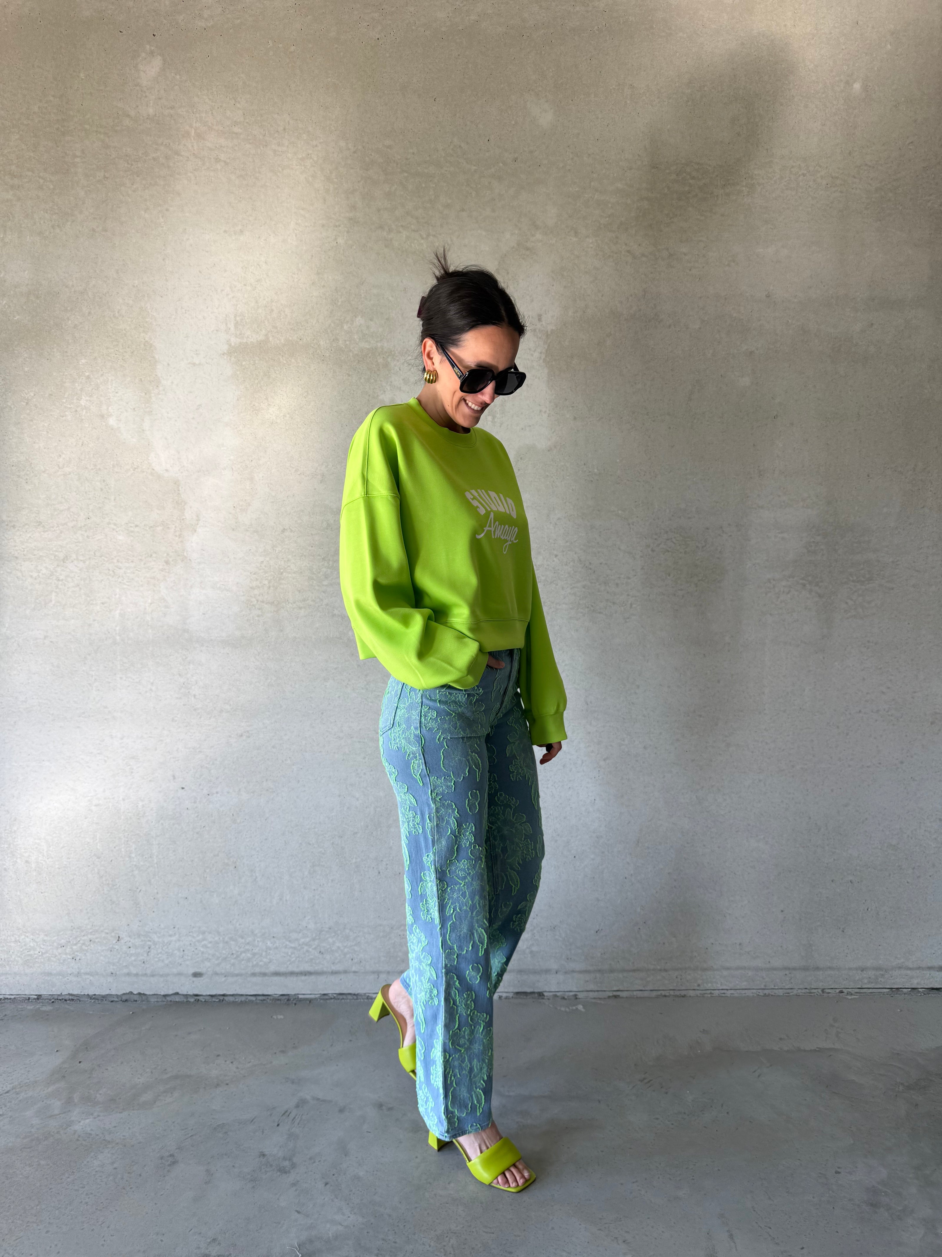 Betty Sweater | Lime