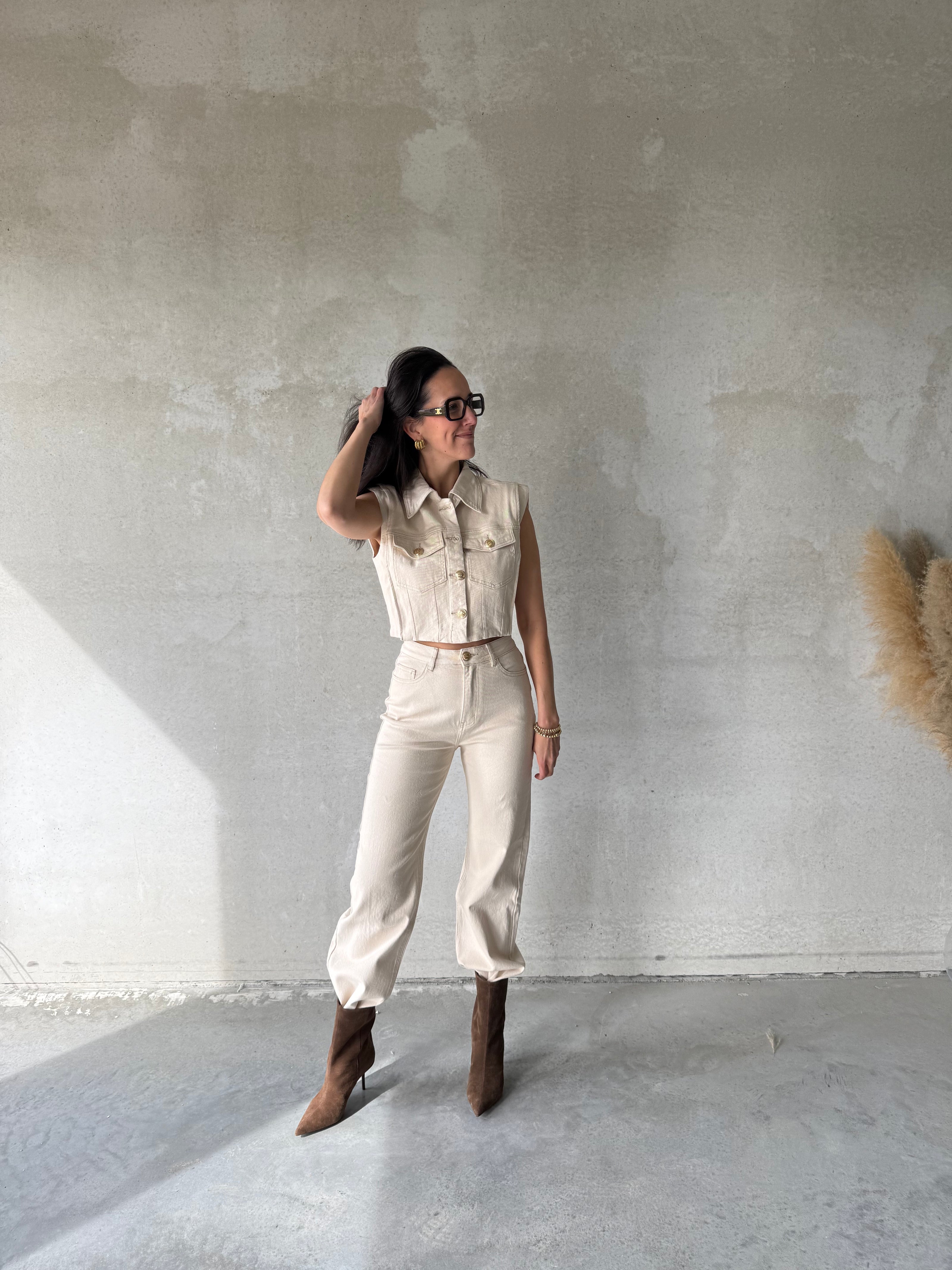 Maggi Gilet | Beige
