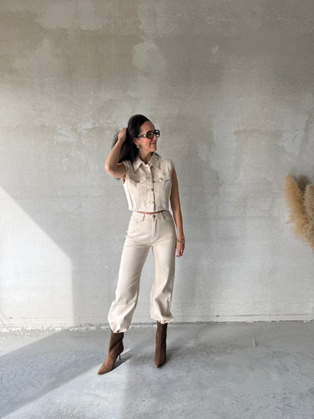 Maggi Gilet | Beige