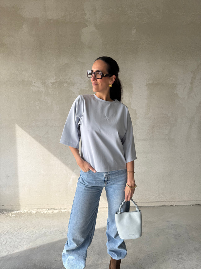 Oversized Tee | Light blue