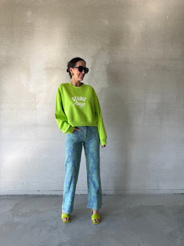 Betty Sweater | Lime