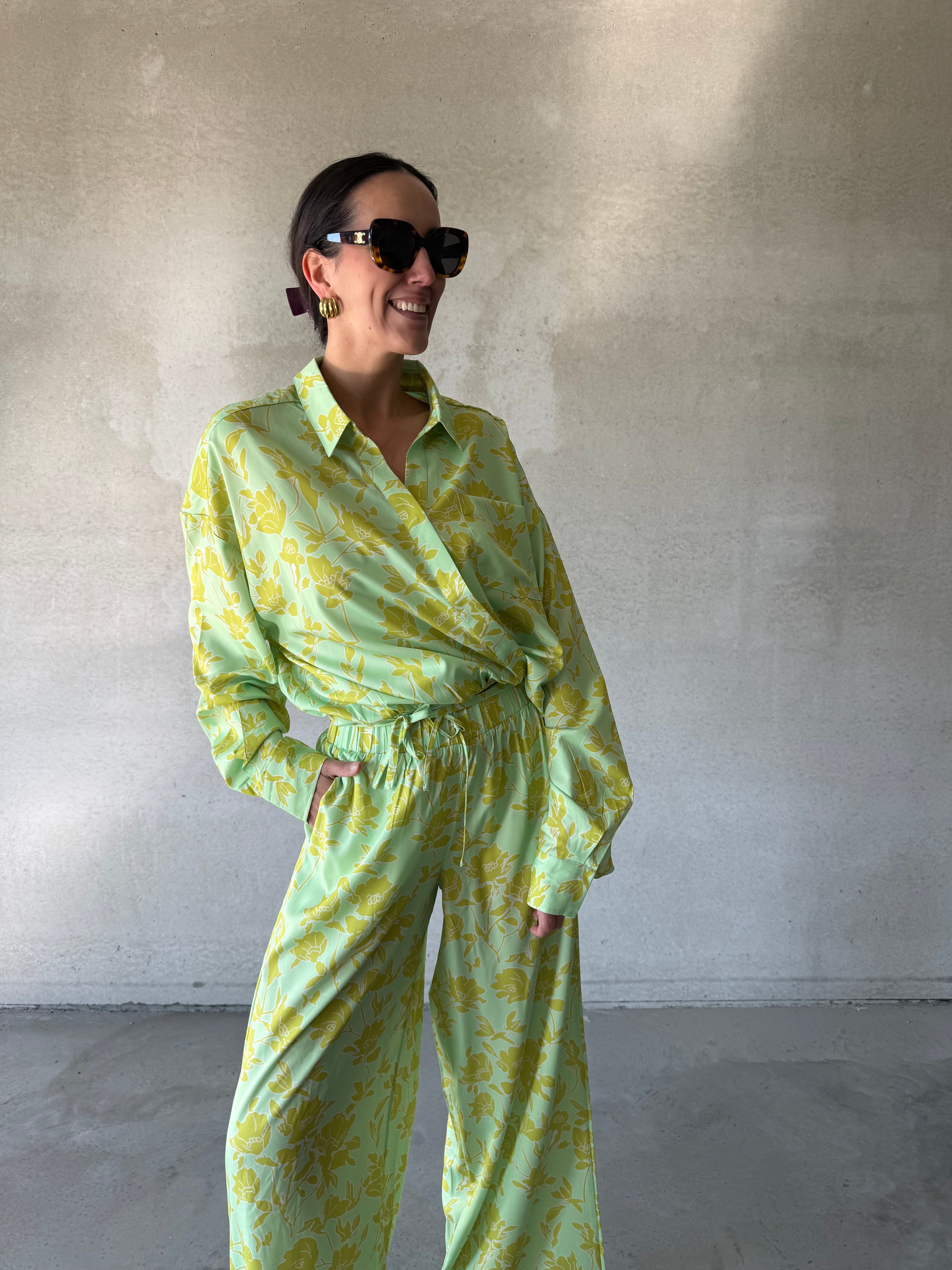 Lilou Blouse | Multi green