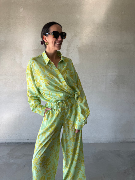 Lilou Blouse | Multi green
