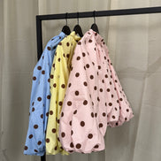 Polka dot blouse | Blue
