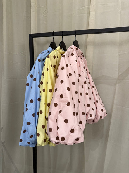 Polka dot blouse | Blue