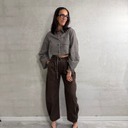 Jeanne balloon pants | Brown