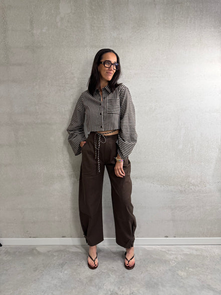 Jeanne balloon pants | Brown