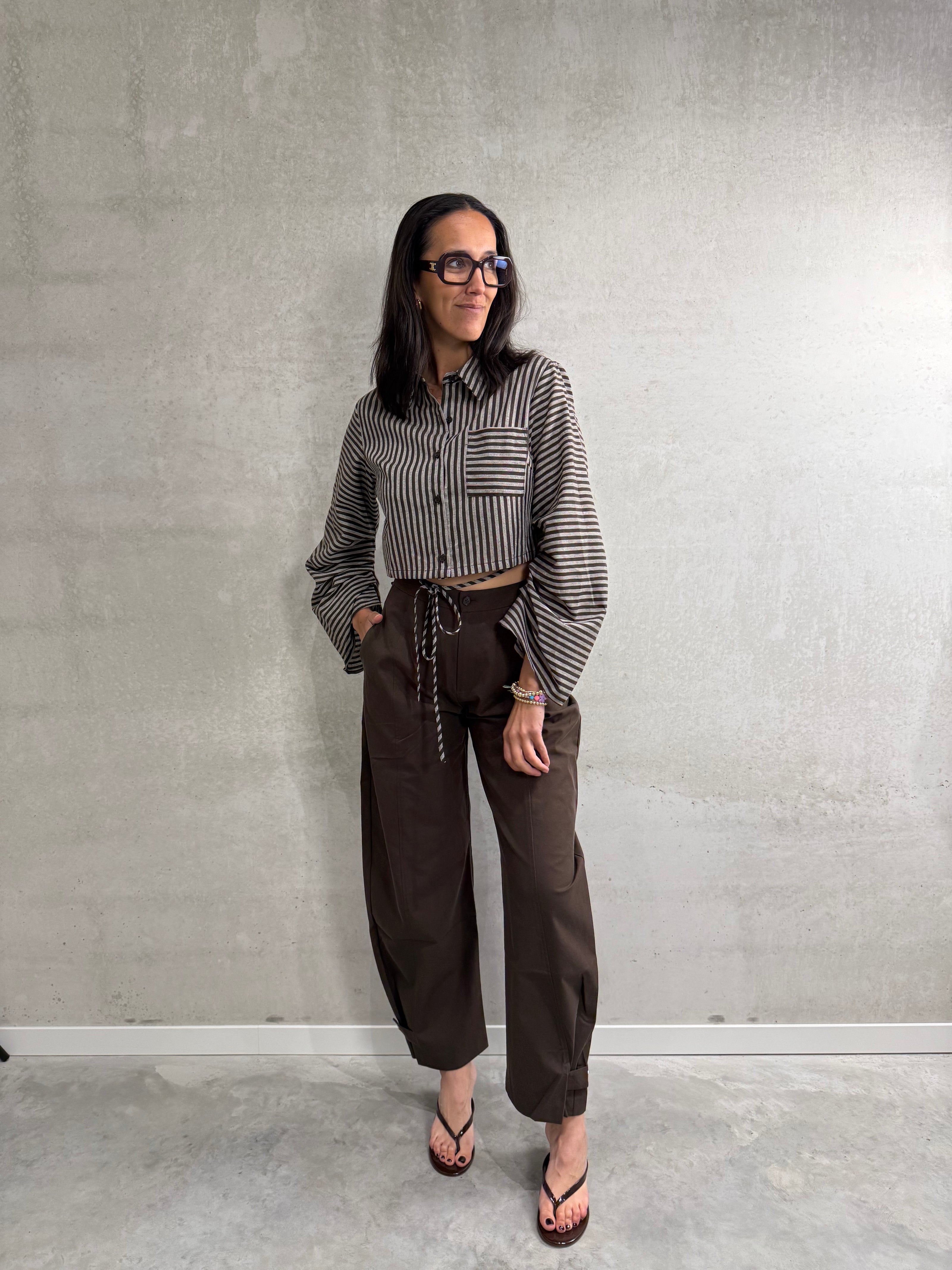 Jeanne balloon pants | Brown