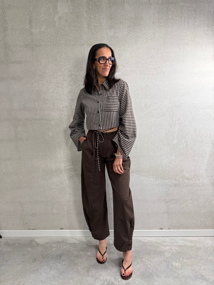 Jeanne balloon pants | Brown