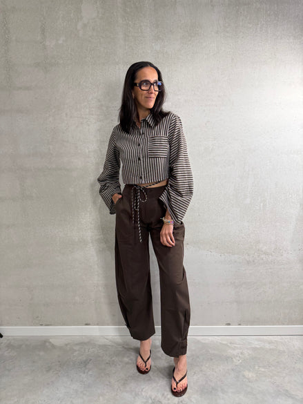 Jeanne balloon pants | Brown