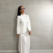 Loua Stripe pants | White