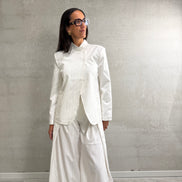 Loua Stripe pants | White