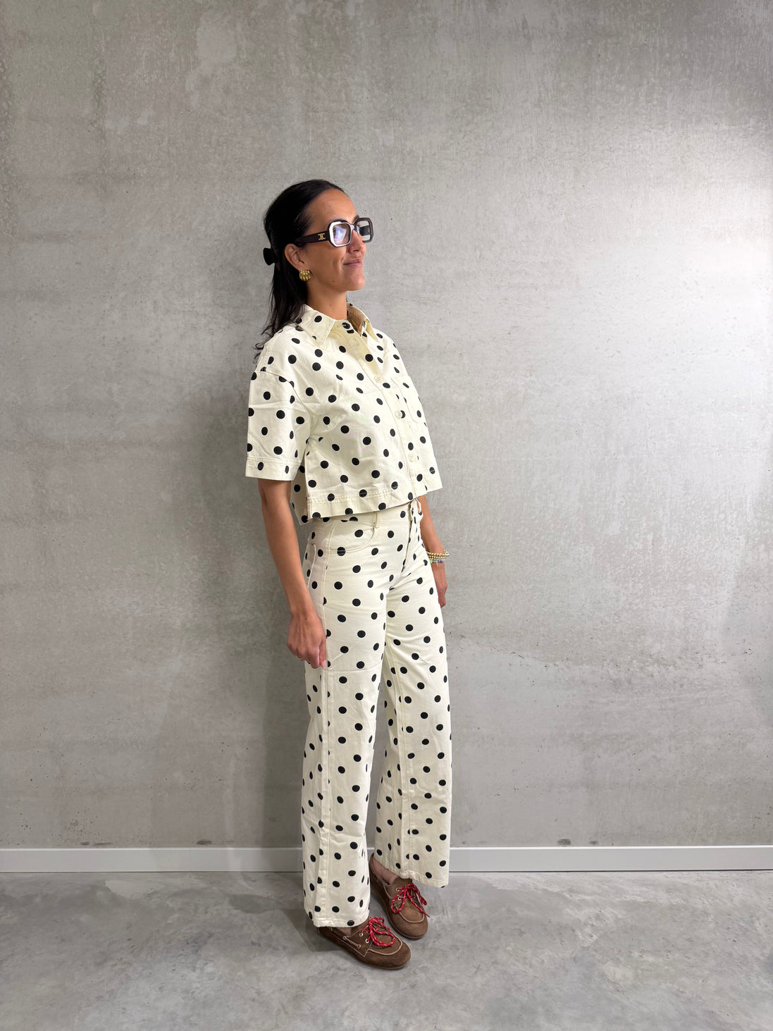 Dottie straight jeans | Dots