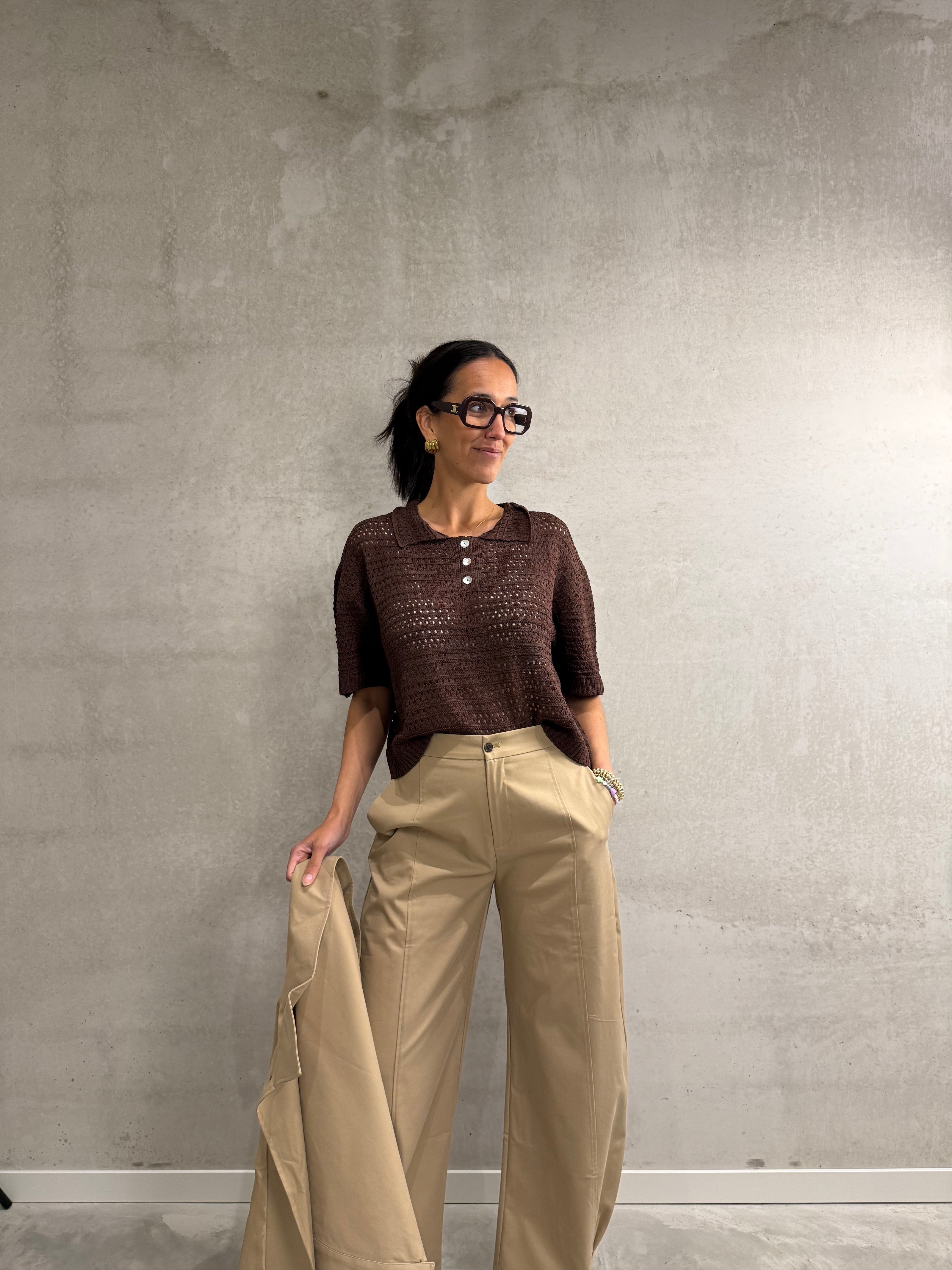 Jeanne balloon pants | Camel