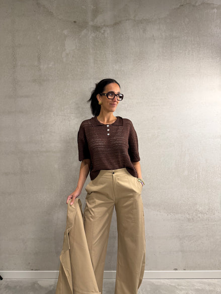 Jeanne balloon pants | Camel