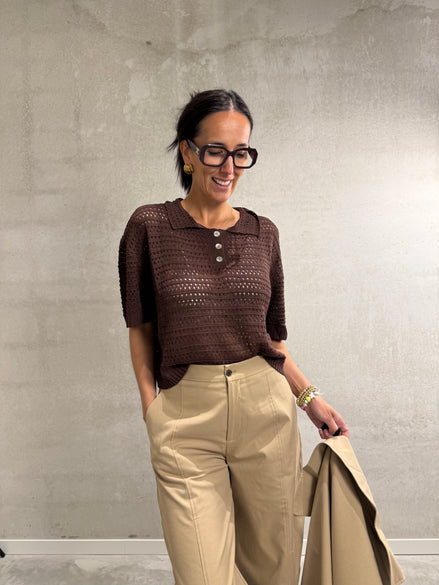 Jeanne balloon pants | Camel