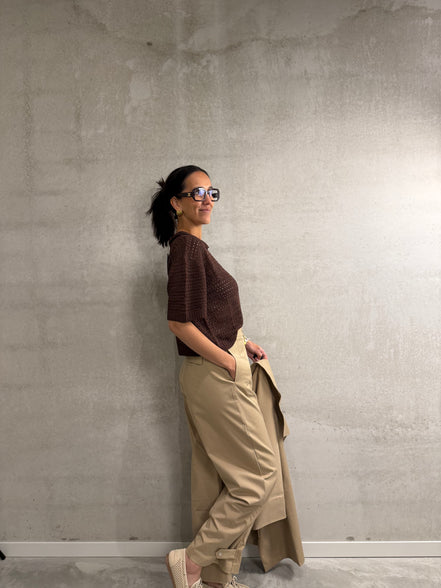 Jeanne balloon pants | Camel