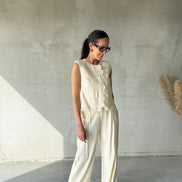 Luma Gilet | Beige
