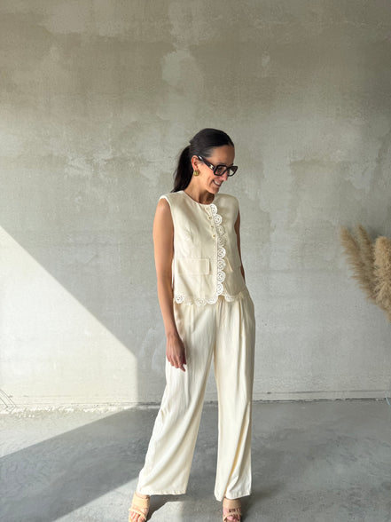 Luma Gilet | Beige