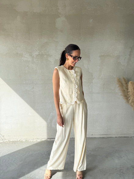 Luma Gilet | Beige