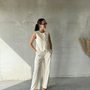 Luma Gilet | Beige