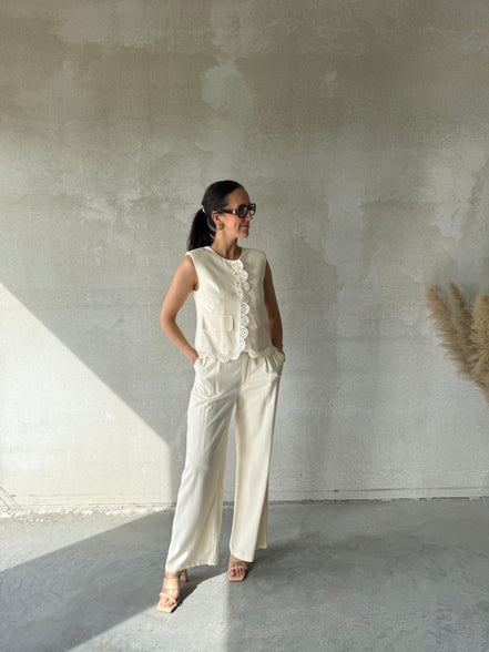 Luma Gilet | Beige