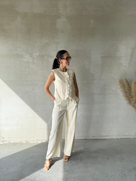 Luma Gilet | Beige