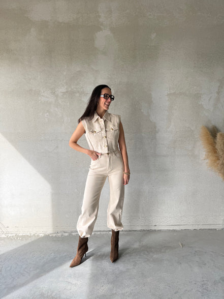 Maggi Gilet | Beige