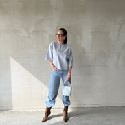 Oversized Tee | Light blue