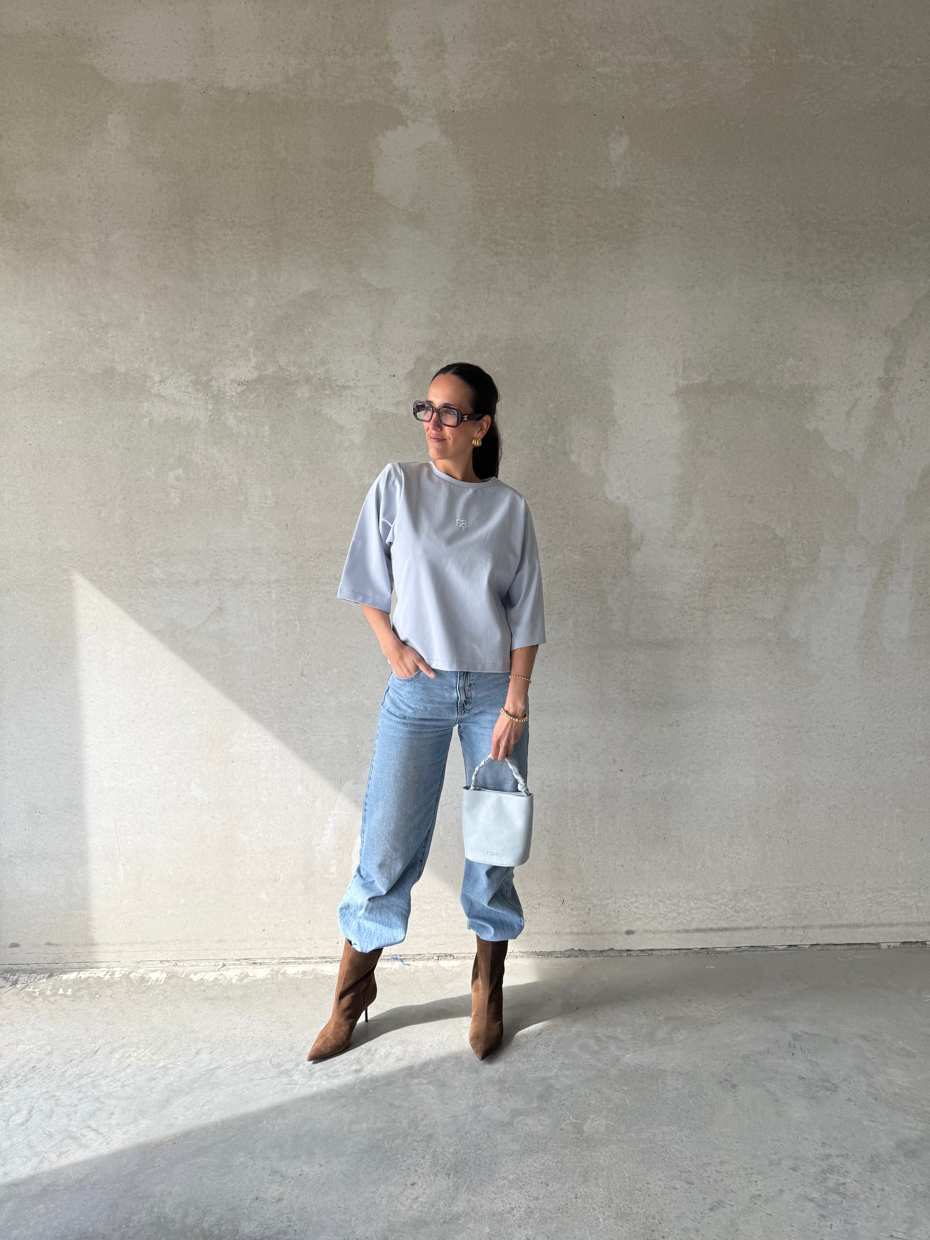 Oversized Tee | Light blue