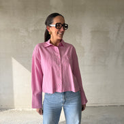 Paula Blouse | Pink stripe