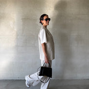 Denia Pants | Beige Melange
