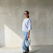 Oversized Tee | Light blue